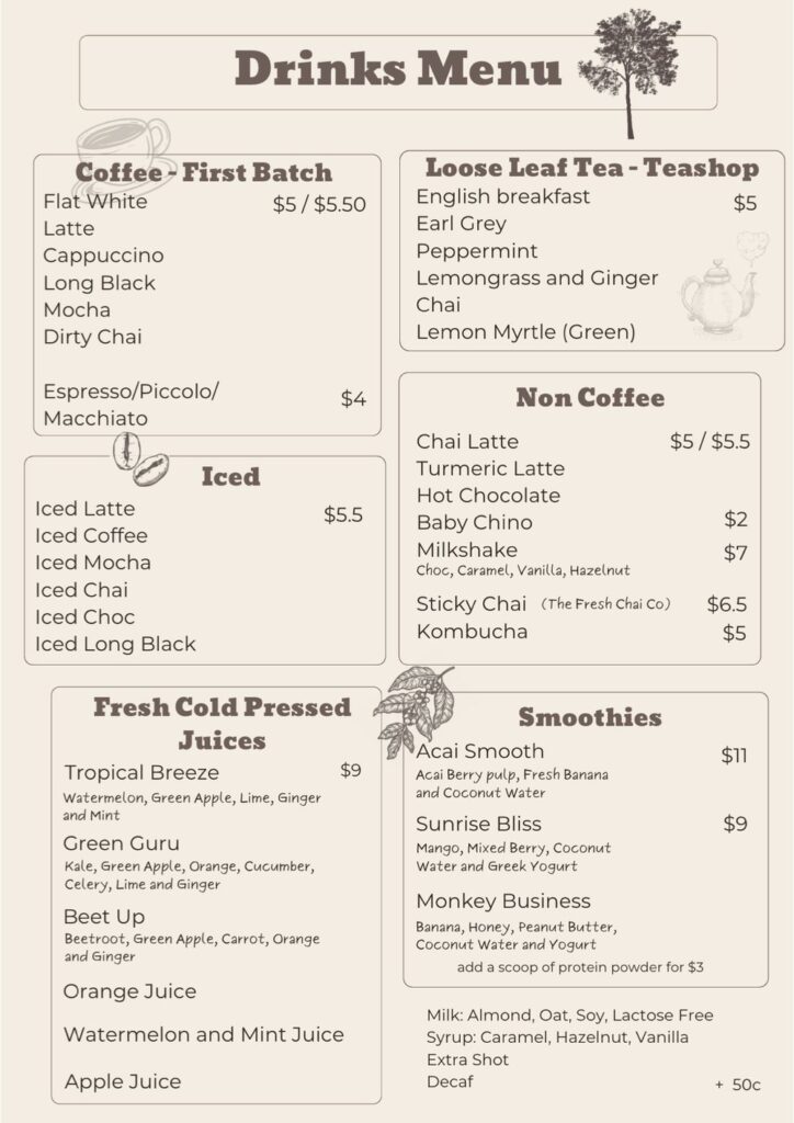 drinks+menu